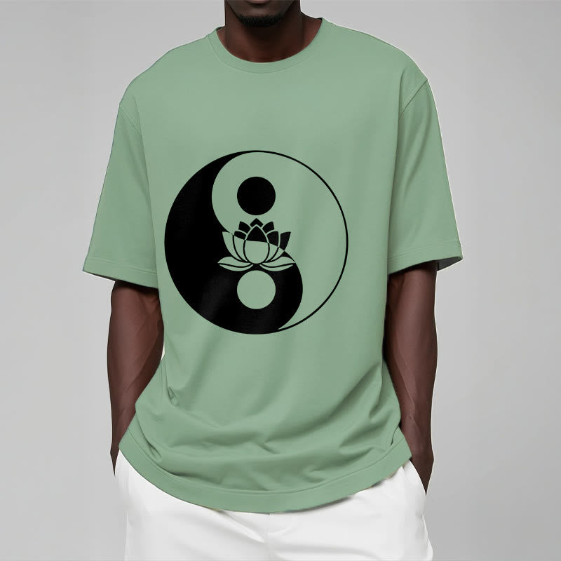 Nimara Ritual Yin Yang Lotus Flower Tee T-shirt