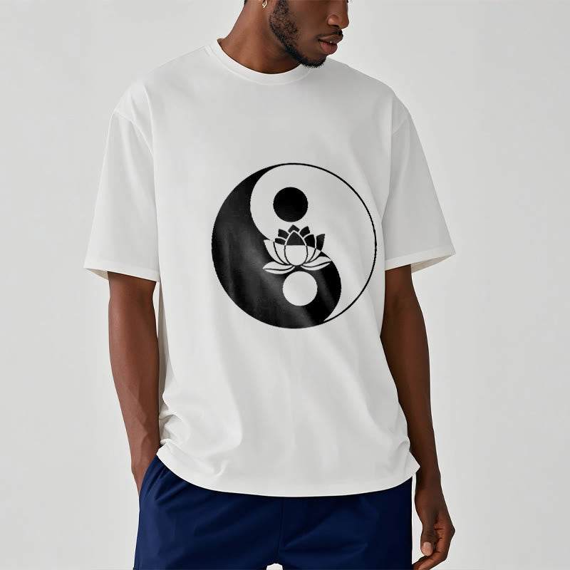 Nimara Ritual Yin Yang Lotus Flower Tee T-shirt