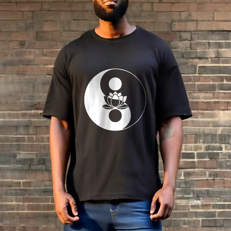 Nimara Ritual Yin Yang Lotus Flower Tee T-shirt
