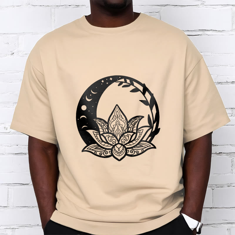 Nimara Ritual Lotus Flower Sun Moon Intertwining Vines Tee T-shirt
