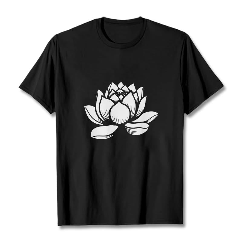 Nimara Ritual Lotus Flower Design Tee T-shirt