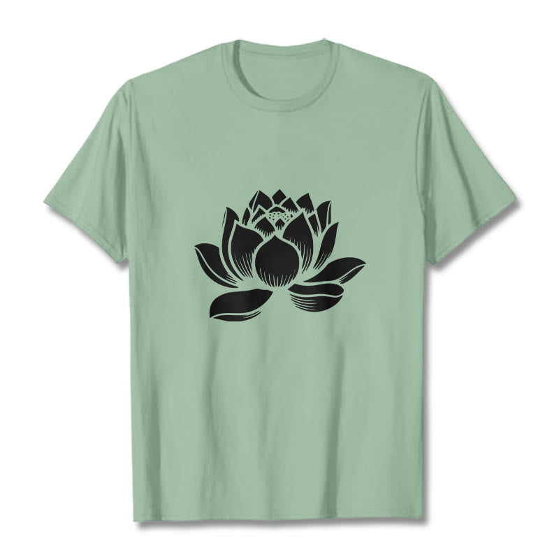Nimara Ritual Lotus Flower Design Tee T-shirt