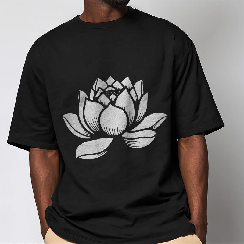 Nimara Ritual Lotus Flower Design Tee T-shirt