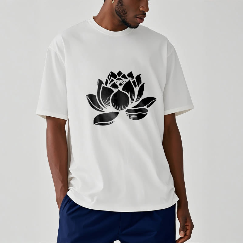 Nimara Ritual Lotus Flower Design Tee T-shirt