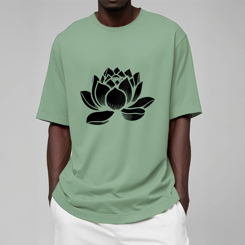 Nimara Ritual Lotus Flower Design Tee T-shirt