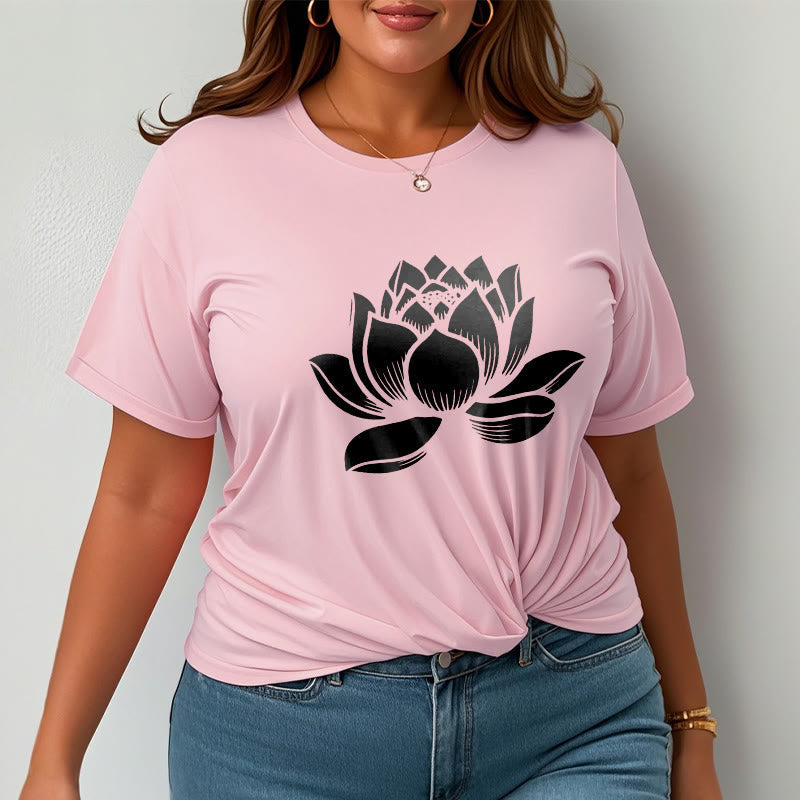 Nimara Ritual Lotus Flower Design Tee T-shirt