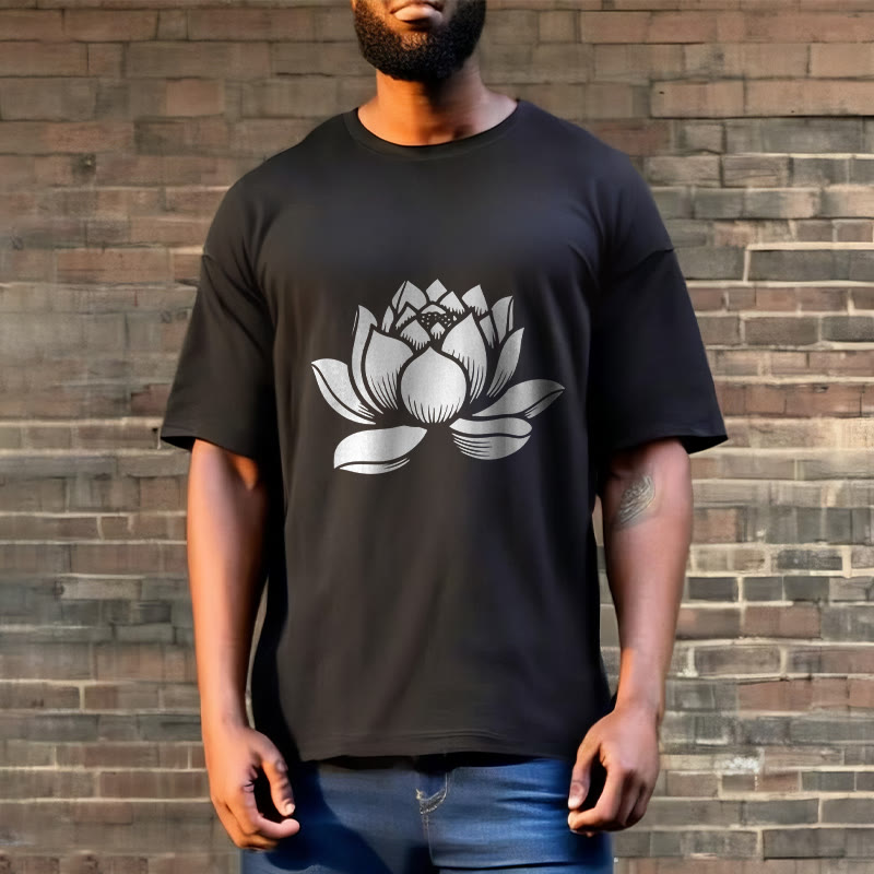 Nimara Ritual Lotus Flower Design Tee T-shirt