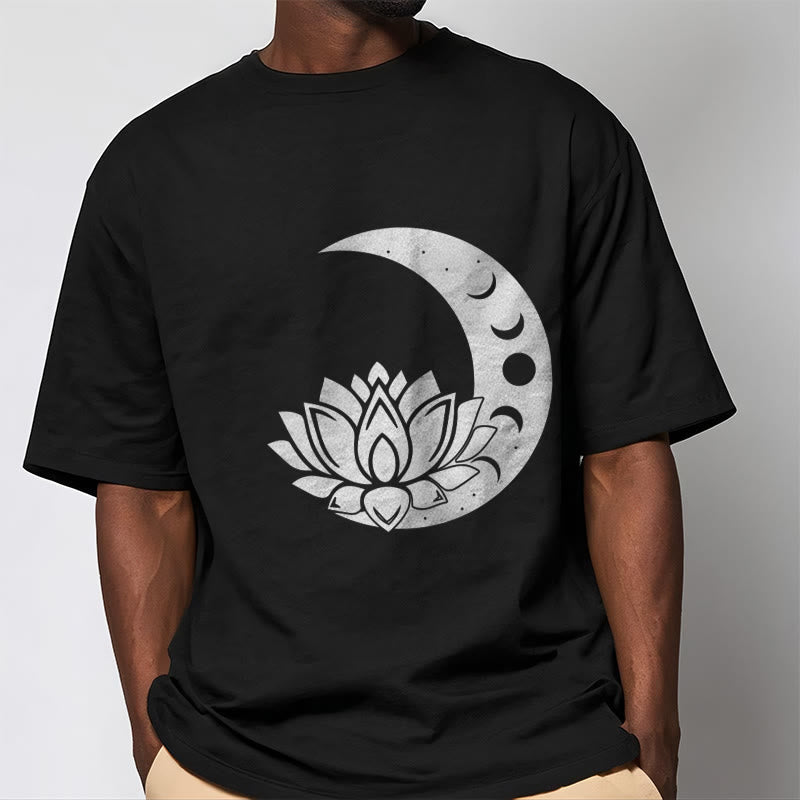 Nimara Ritual Crescent Moon Lotus Flower Sun Tee T-shirt