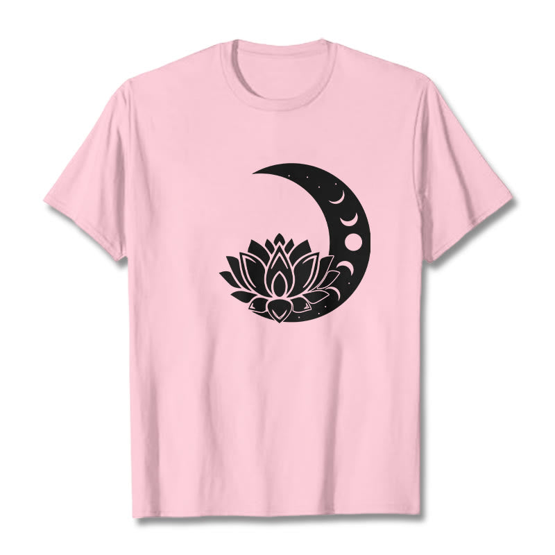 Nimara Ritual Crescent Moon Lotus Flower Sun Tee T-shirt