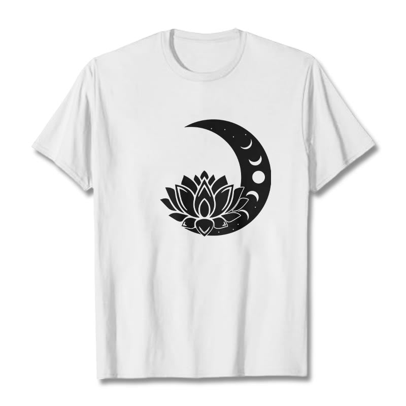 Nimara Ritual Crescent Moon Lotus Flower Sun Tee T-shirt