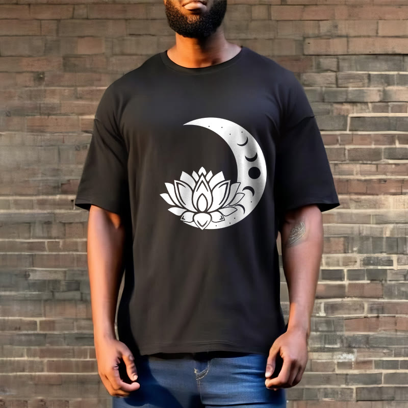 Nimara Ritual Crescent Moon Lotus Flower Sun Tee T-shirt