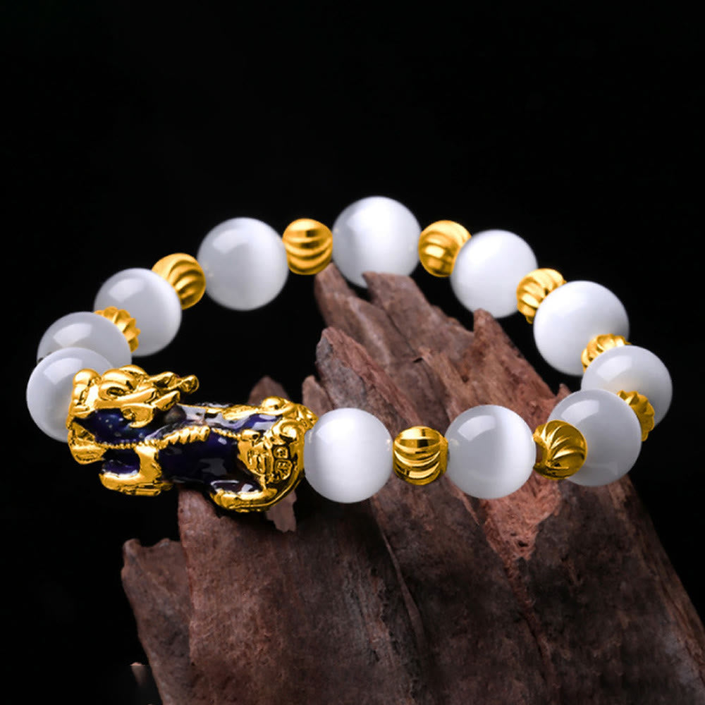 Nimara Ritual Cat Eye Color Change PiXiu Support Bracelet