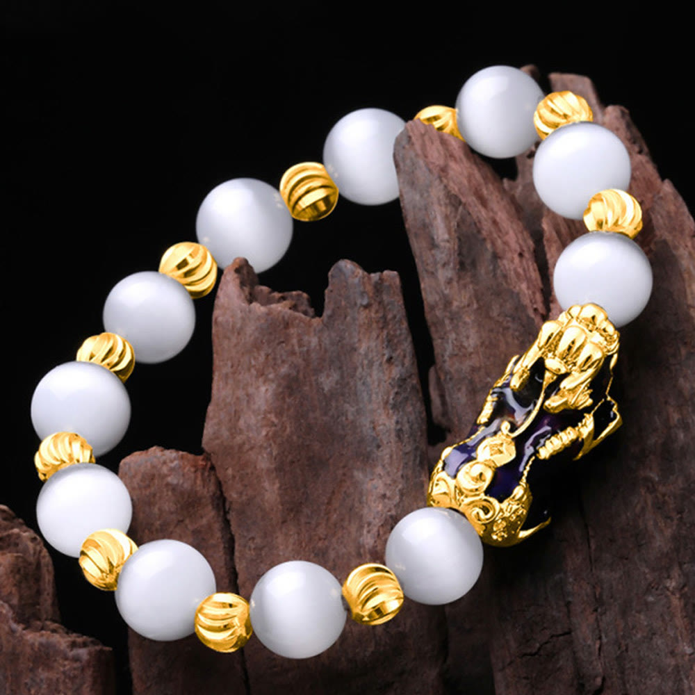 Nimara Ritual Cat Eye Color Change PiXiu Support Bracelet