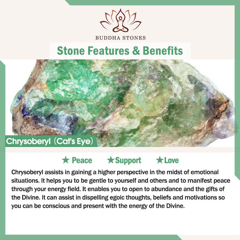 Nimara Ritual Cat's Eye Aquamarine Butterfly Charm Support Bracelet