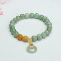 Nimara Ritual Jade Beads Peace Buckle Prosperity Abundance Bracelet