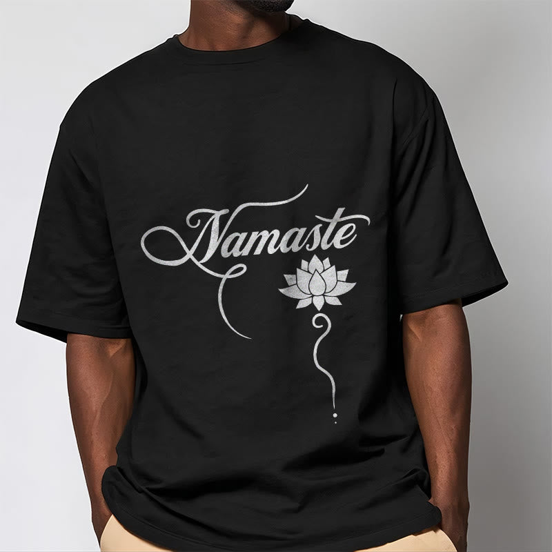Nimara Ritual HELLO Hindi Lotus Tee T-shirt