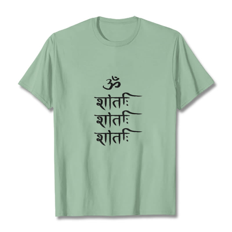 Nimara Ritual OM MANTRA Sanskrit Pattern Tee T-shirt