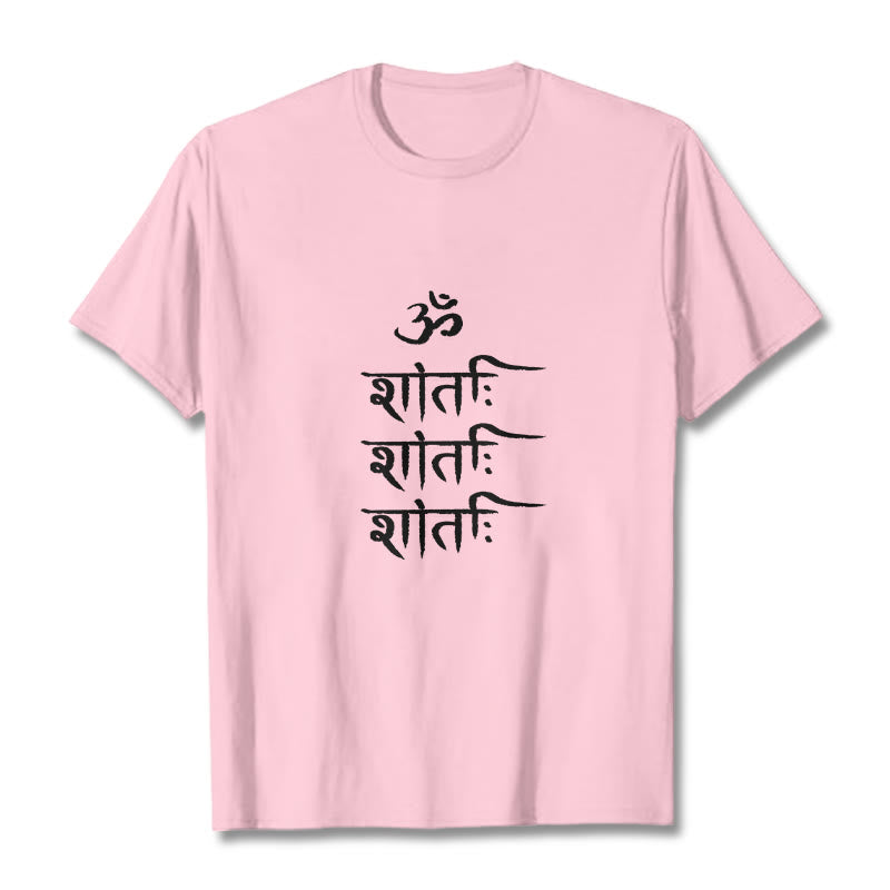 Nimara Ritual OM MANTRA Sanskrit Pattern Tee T-shirt