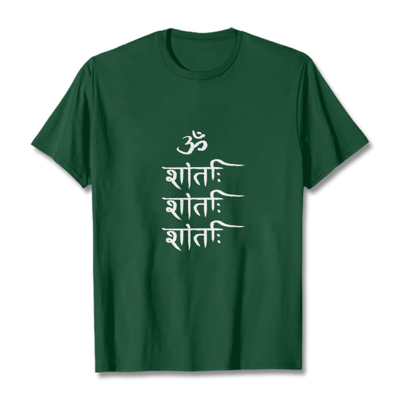 Nimara Ritual OM MANTRA Sanskrit Pattern Tee T-shirt