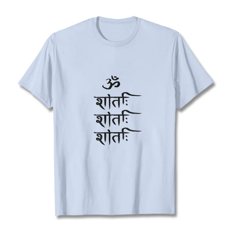 Nimara Ritual OM MANTRA Sanskrit Pattern Tee T-shirt