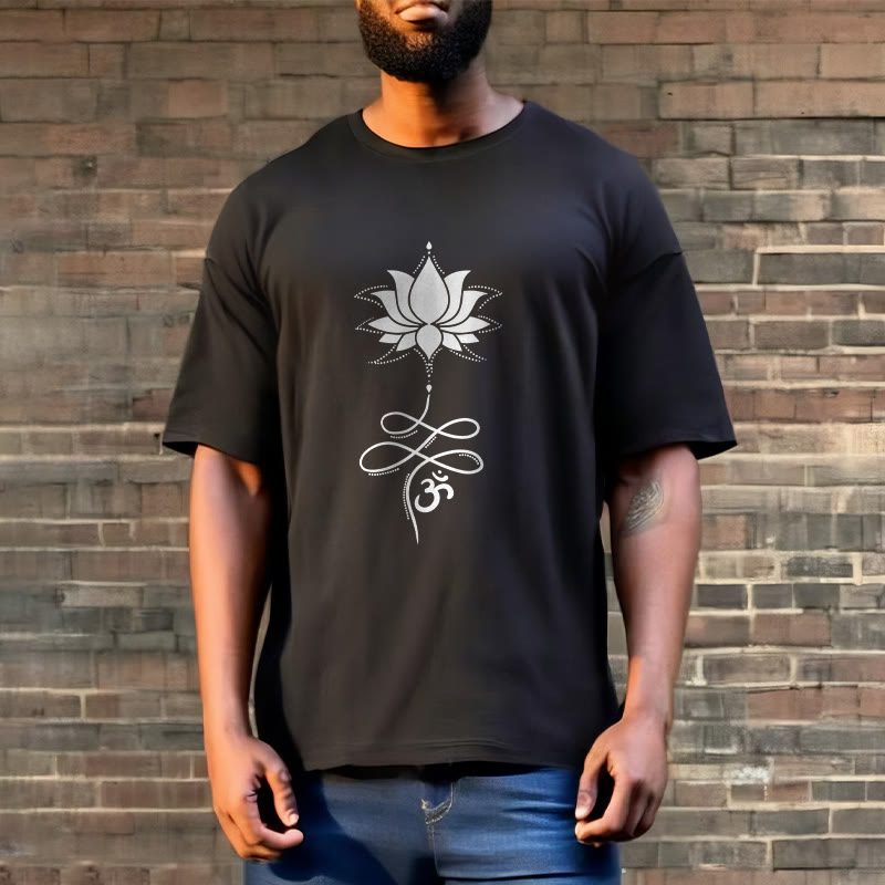 Nimara Ritual Lotus OM Sanskrit Tee T-shirt