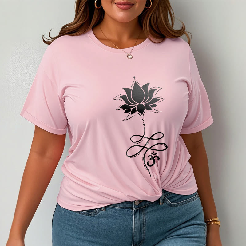 Nimara Ritual Lotus OM Sanskrit Tee T-shirt