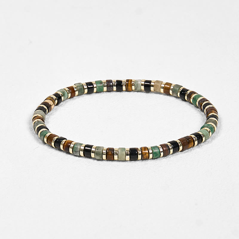 Support and Powerful Natural Hematite Tiger Eye Stones Bracelet
