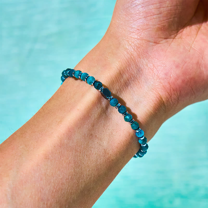 Nimara Ritual Apatite Hematite Communication Bracelet
