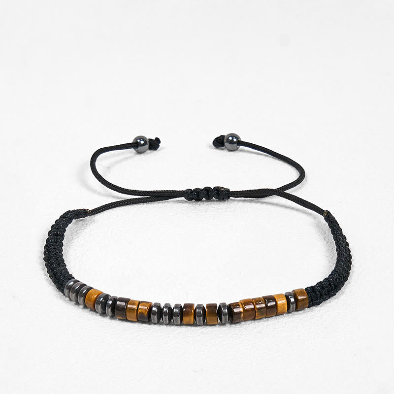 Protection and Strength 3Pcs Tiger Eye Lava Rock Bracelet Set