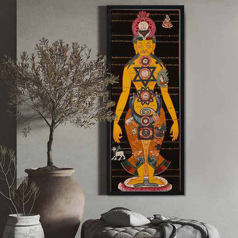Nimara Ritual Tibetan Thangka Painting Healing Handmade Decoration(Random Style)