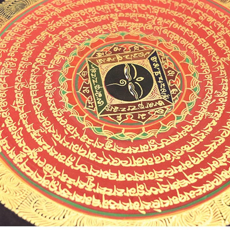Nimara Ritual Tibetan Thangka Painting Six True Words Scripture Handmade Decoration Blind Box(Random Style)