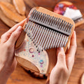 Nimara Ritual Kalimba 17/21 Keys Thumb Piano Beech Wood Planet Universe Portable Finger Piano