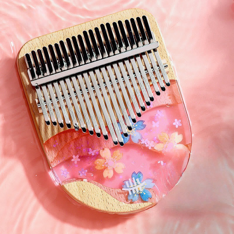 Nimara Ritual Kalimba 17/21 Keys Thumb Piano Beech Wood Pink Cherry Portable Finger Piano