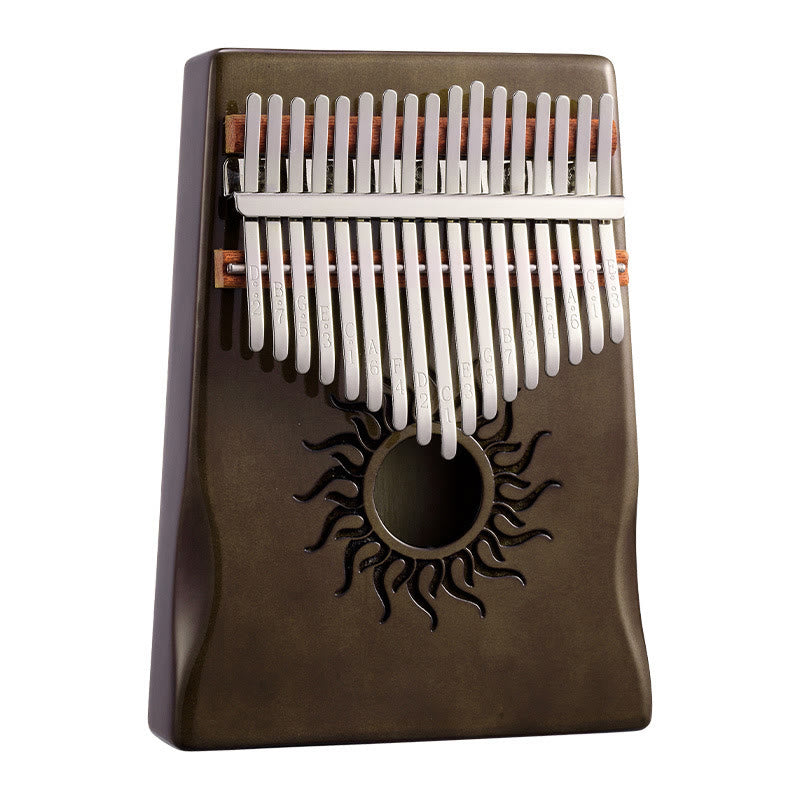 Nimara Ritual Kalimba 17/21 Keys Thumb Piano Sun Pattern Maple Wood Beginners Portable Finger Piano