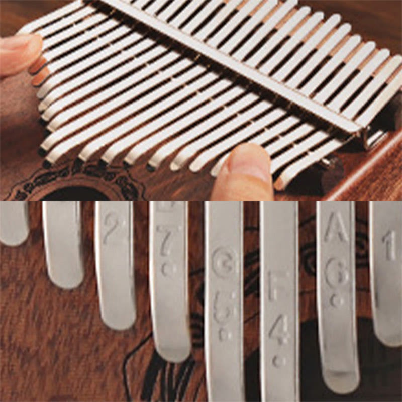 Nimara Ritual 21 Keys Kalimba Thumb Piano Yellow Sandalwood Retro Portable Finger Piano