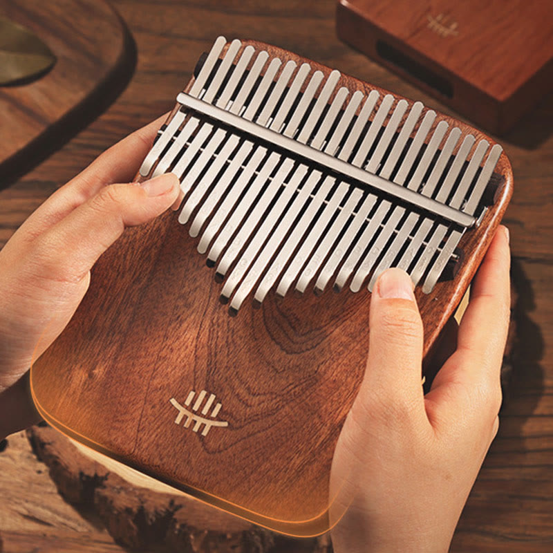 Nimara Ritual 21 Keys Kalimba Thumb Piano Yellow Sandalwood Retro Portable Finger Piano