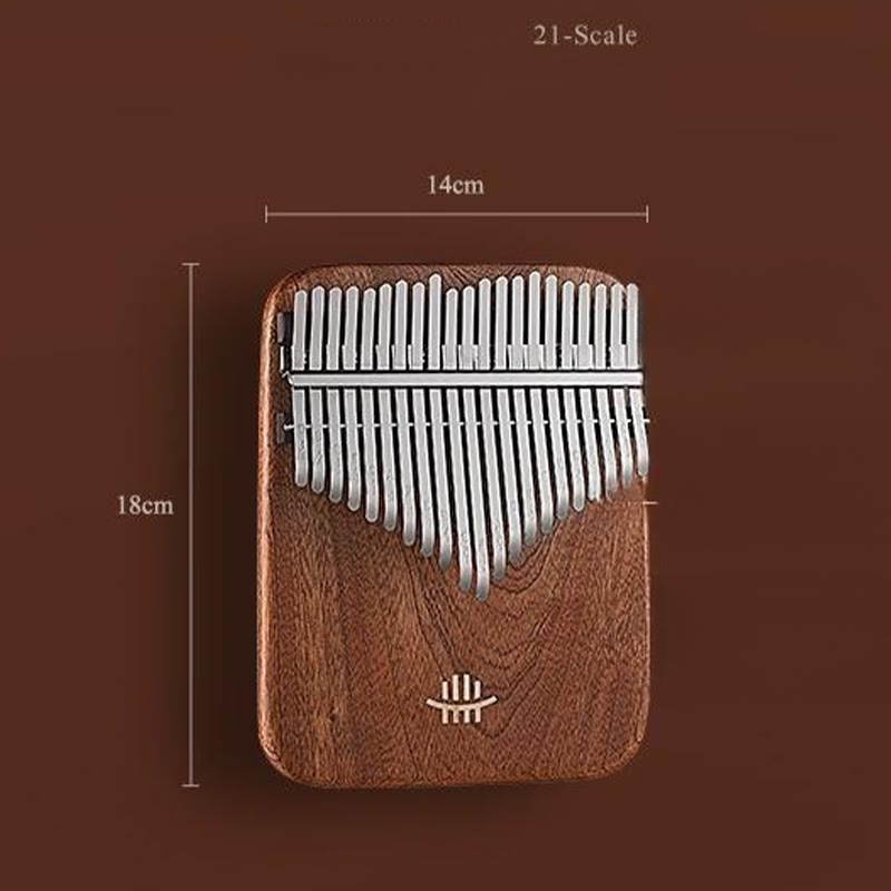 Nimara Ritual 21 Keys Kalimba Thumb Piano Yellow Sandalwood Retro Portable Finger Piano