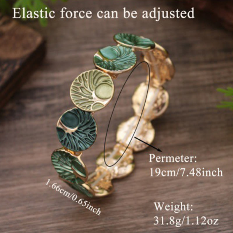 Nimara Ritual The Tree Of Life Creation Enamel Alloy Bracelet