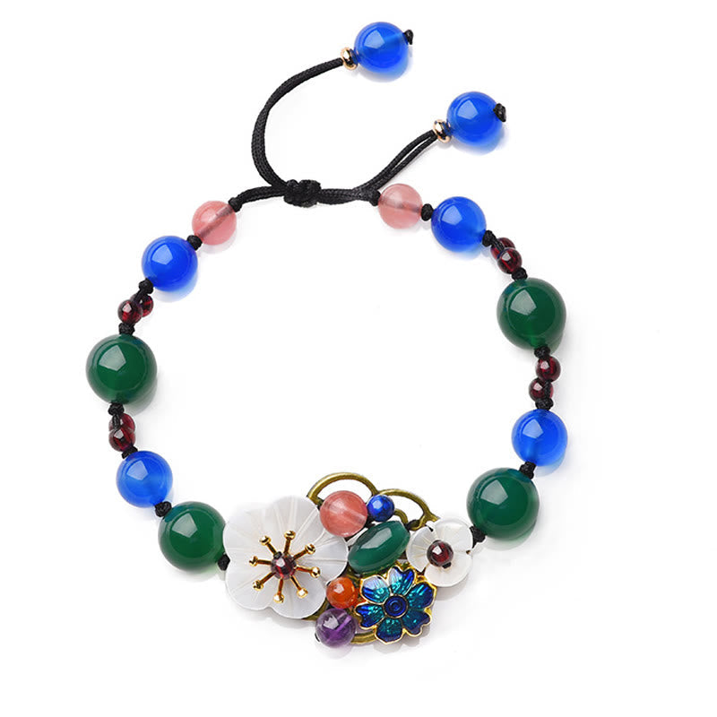 Nimara Ritual Agate Shell Flower Support Bracelet