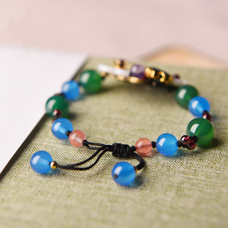 Nimara Ritual Agate Shell Flower Support Bracelet