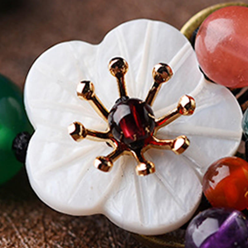 Nimara Ritual Agate Shell Flower Support Bracelet