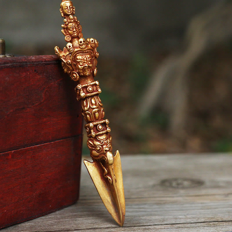 Nimara Ritual Handmade Small Nepal Vajra Dorje Strength Copper Metal Decoration