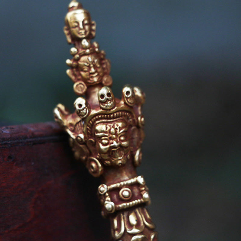 Nimara Ritual Handmade Small Nepal Vajra Dorje Strength Copper Metal Decoration