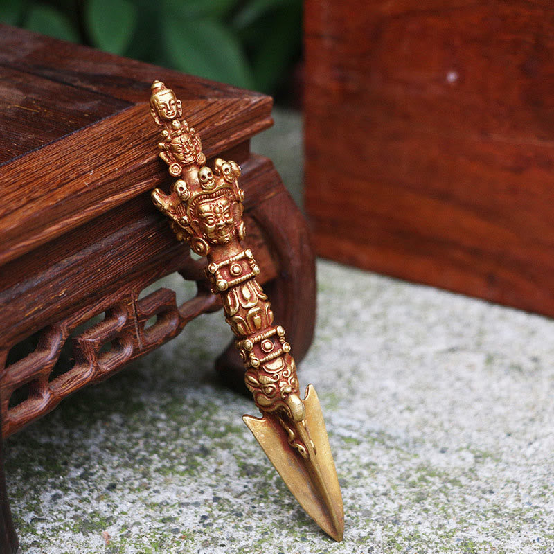 Nimara Ritual Handmade Small Nepal Vajra Dorje Strength Copper Metal Decoration