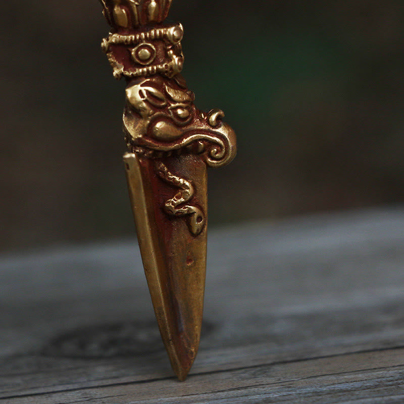 Nimara Ritual Handmade Small Nepal Vajra Dorje Strength Copper Metal Decoration