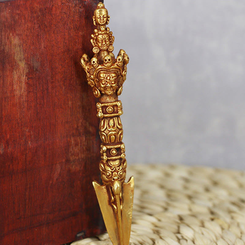 Nimara Ritual Handmade Small Nepal Vajra Dorje Strength Copper Metal Decoration