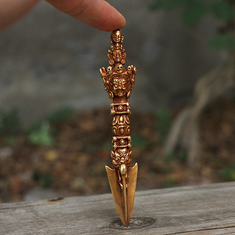 Nimara Ritual Handmade Small Nepal Vajra Dorje Strength Copper Metal Decoration