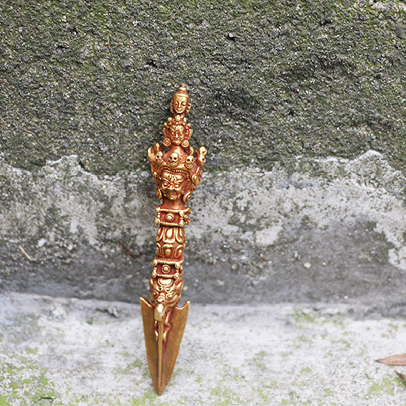 Nimara Ritual Handmade Small Nepal Vajra Dorje Strength Copper Metal Decoration