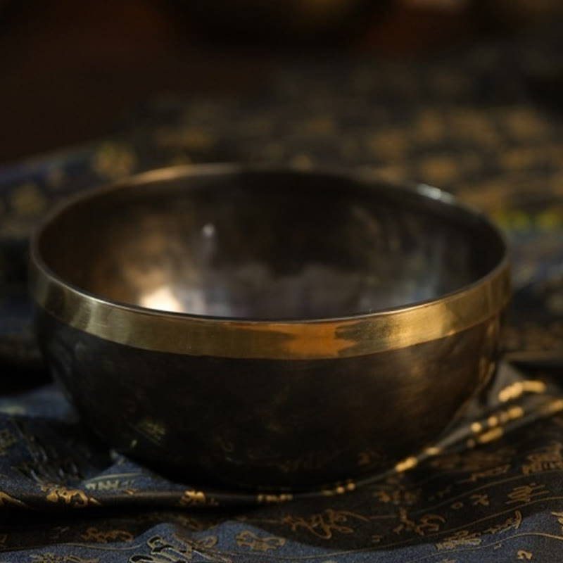 Nimara Ritual Handmade Nepal Singing Bowl Simple Pattern for Healing and Meditation Sound Bowl Set