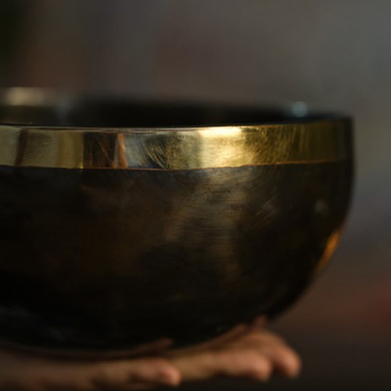 Nimara Ritual Handmade Nepal Singing Bowl Simple Pattern for Healing and Meditation Sound Bowl Set